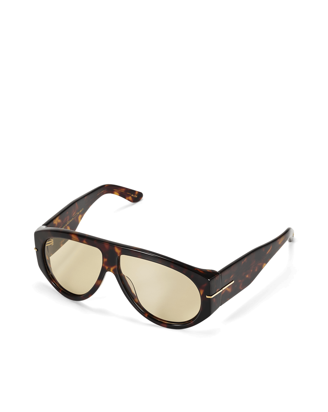 THE AMELIA - DARK HAVANA TORT-DARK YELLOW