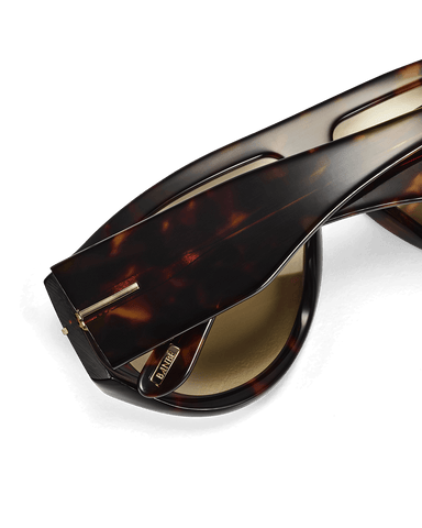 THE AMELIA - DARK HAVANA TORT-DARK YELLOW