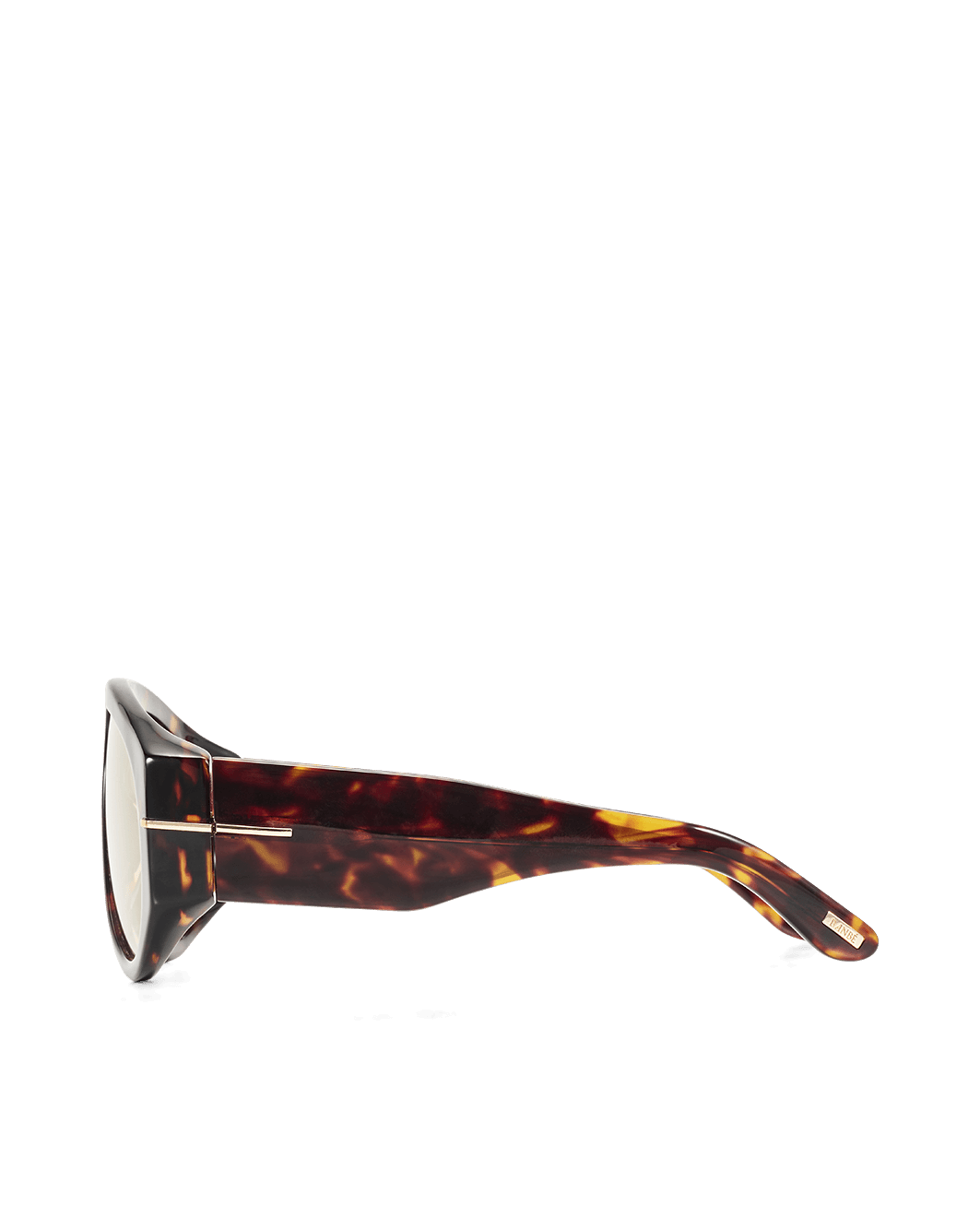 THE AMELIA - DARK HAVANA TORT-DARK YELLOW