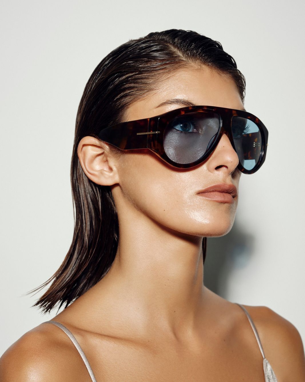 THE AMELIA - LIGHT HAVANA TORT-BLUE
