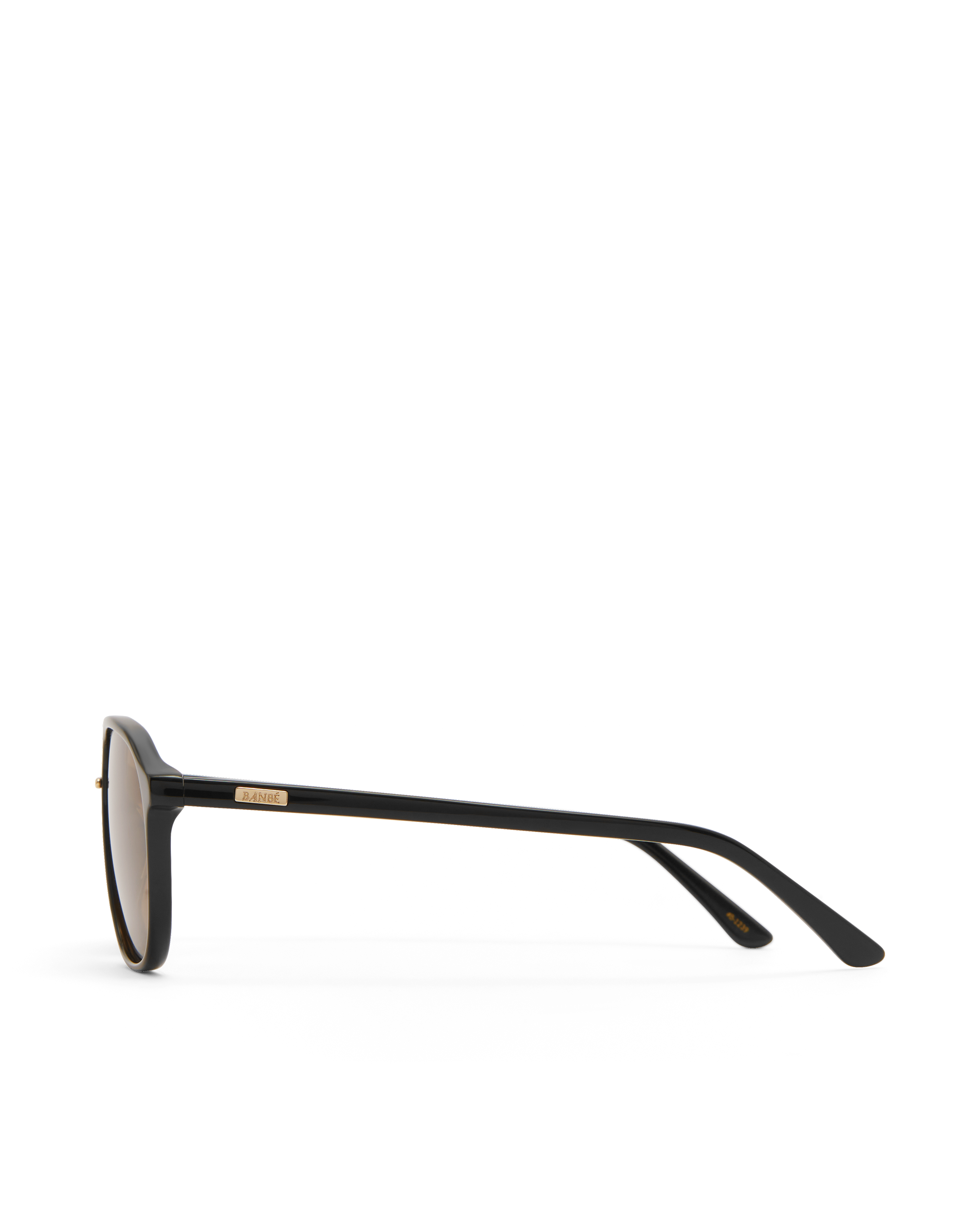 Oversized women's aviator sunglasses with a, flat-top brow bar, keyhole cut, double bridge, and slim arms.