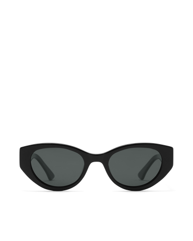 Women’s tortoiseshell cat-eye sunglasses with chunky acetate frame, tinted lenses
